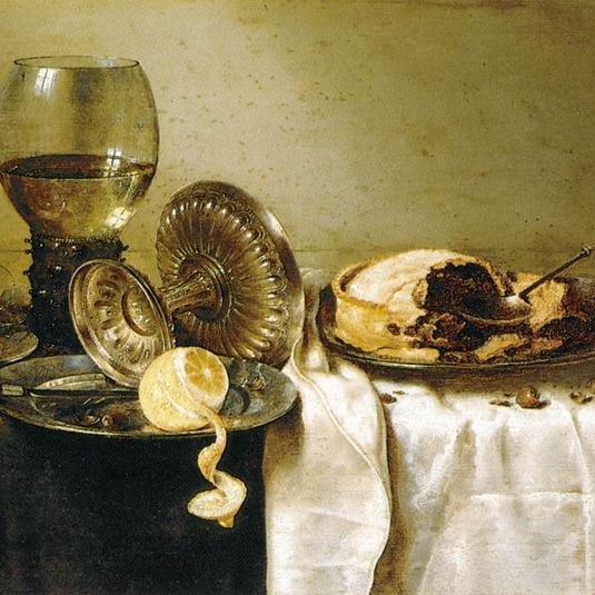 Still Life with Fruit Pie and various Objects