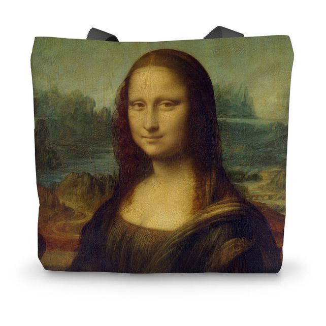 Mona Lisa Canvas Tote Bag Smartify Essentials