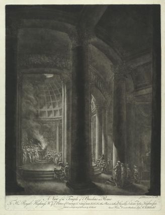 A View of the Temple of Bacchus at Rome