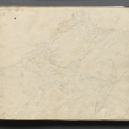 Album with Views of Rome and Surroundings, Landscape Studies, page 04a: "Cervera"