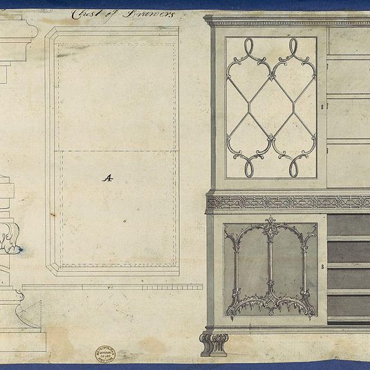 Chest of Drawers, from Chippendale Drawings, Vol. II