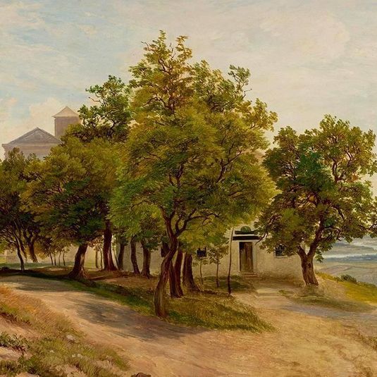 Trees on the Kahlenberg with View of Vienna
