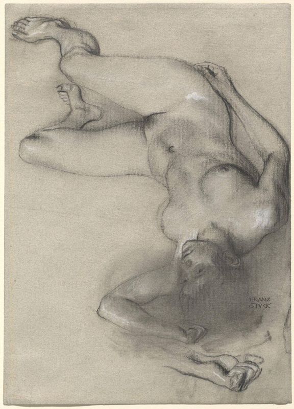 Nude Woman Lying on the Ground