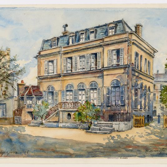 Hôtel de la princesse Belgiojoso, 28 rue du Montparnasse, juin 1908