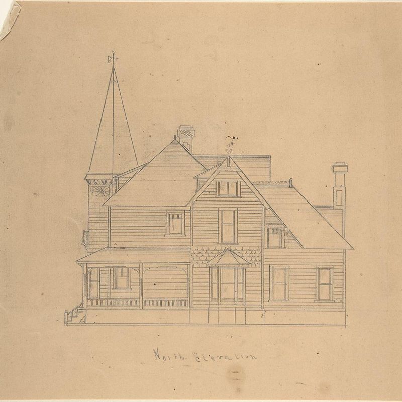 Design for a House, North Elevation