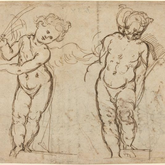 Two Standing Putti [recto]