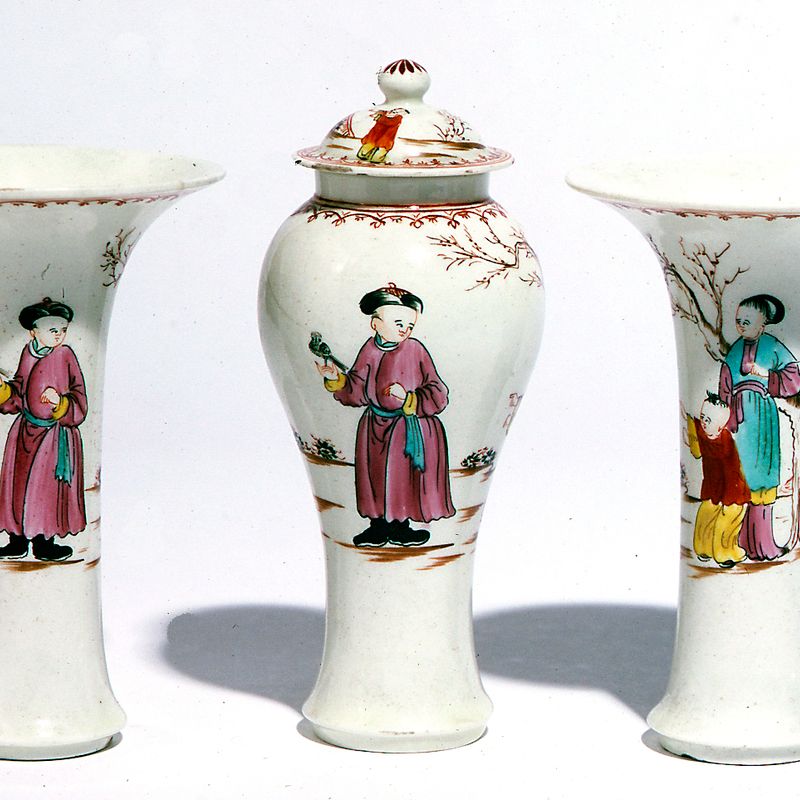 Garniture of three Vases, c.1785-90