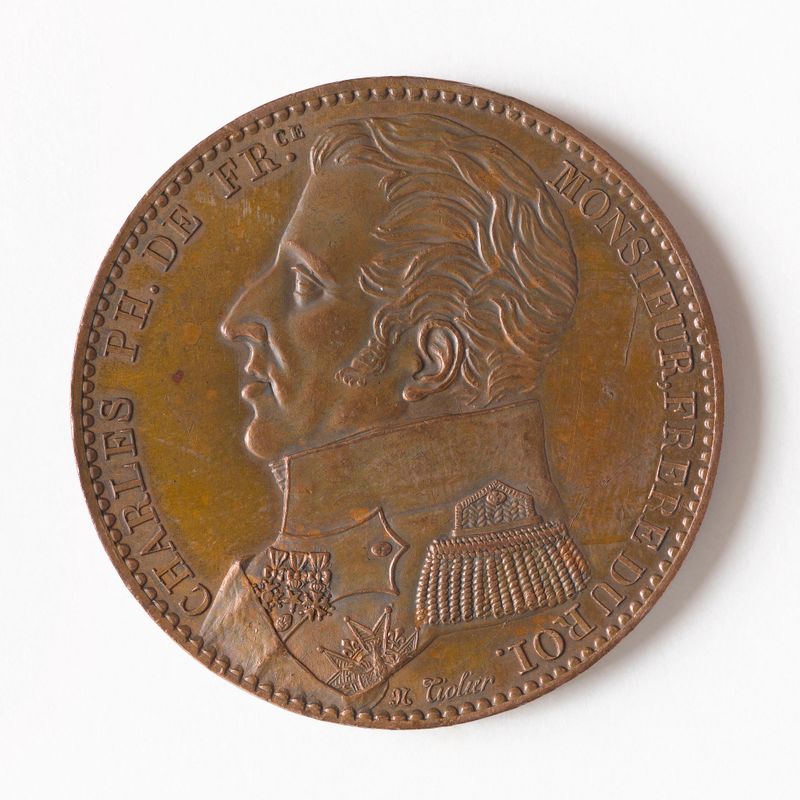 Visite de Monsieur, comte d'Artois, à la Monnaie des médailles, 11 juin 1818