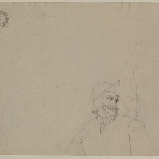 Soldier in a Landscape (verso)