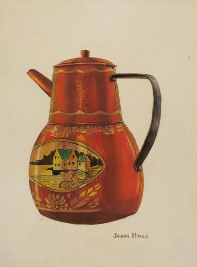 Toleware Teapot