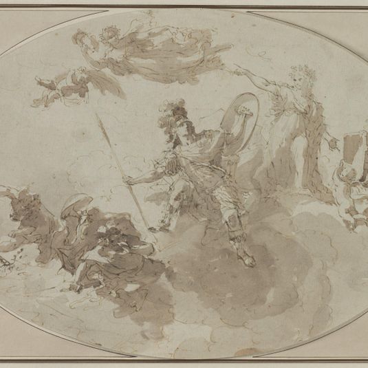 Ceiling Study: Allegory of Peace and War