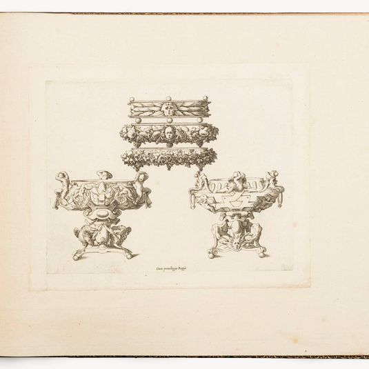 Designs for Braziers and Trays, from Dessins d'orfèvrerie (Designs for Metalwork)