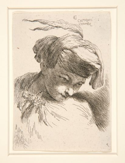 Figure with Their Head Leaning Against Their Shoulder, from the series Small Studies of Heads