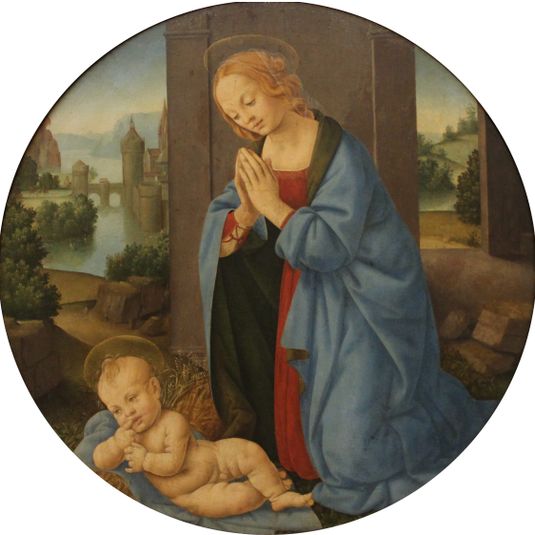 The Virgin adoring the Child