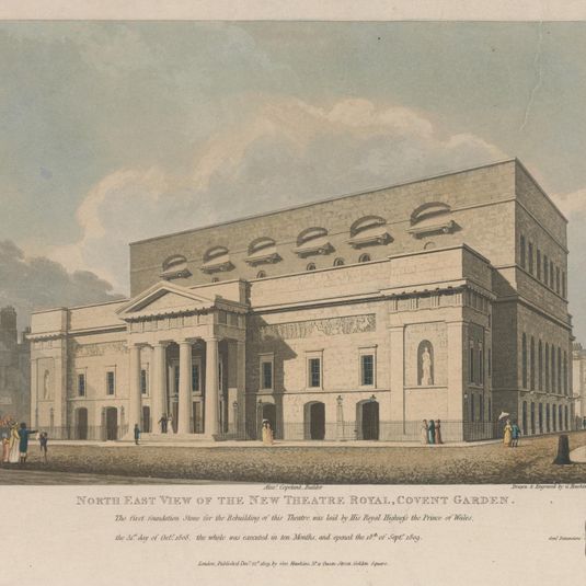 North East View of the New Theatre Royal, Convent Garden