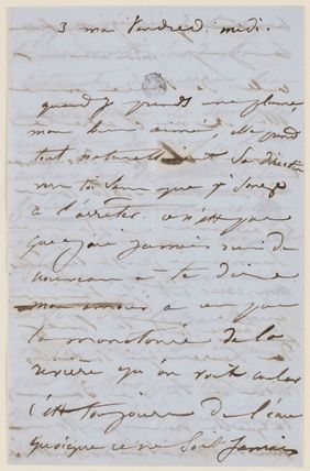 Juliette Drouet à Victor Hugo, 3 mai vendredi midi 1850