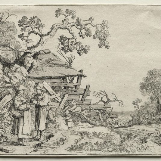 Landscape with Two Peasants Conversing