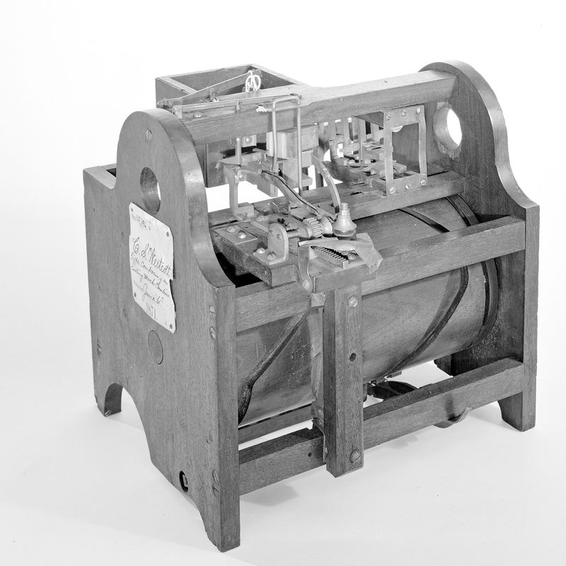 Patent Model of a Typecasting and Composing Machine