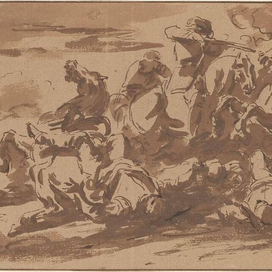 Cavalry Battle near a River