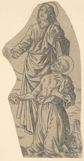 Saint John and Saint Jerome (fragment from a Crucifixion)