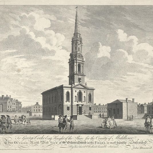 Outside Northwest View of St. Giles Church in the Fields