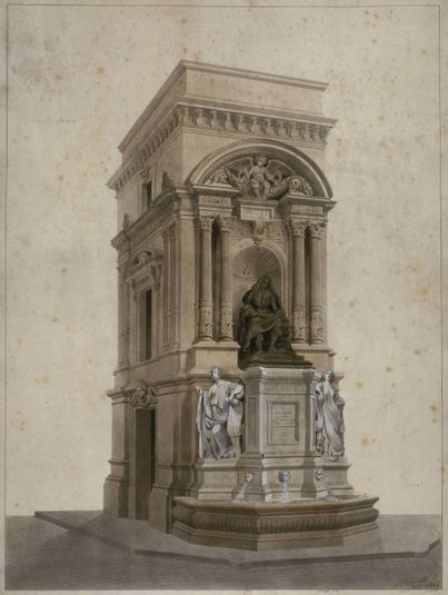 Fontaine Molière, rue Richelieu, 1846