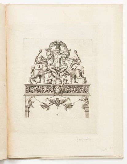 Plate 3, from a series of designs for locksmith's ornament