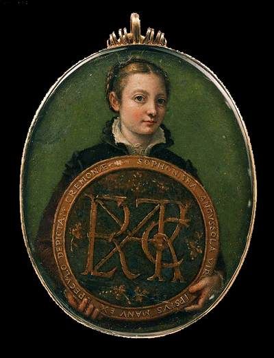 Miniature Self-Portrait (Anguissola, Boston)