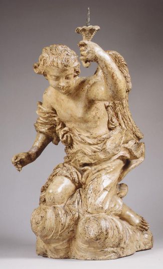 Candle-bearing angel (one of a pair)