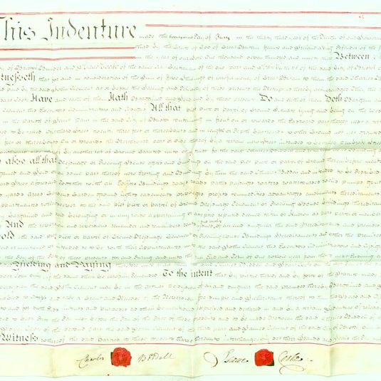 Early title deeds of No 24 Pritchard Street