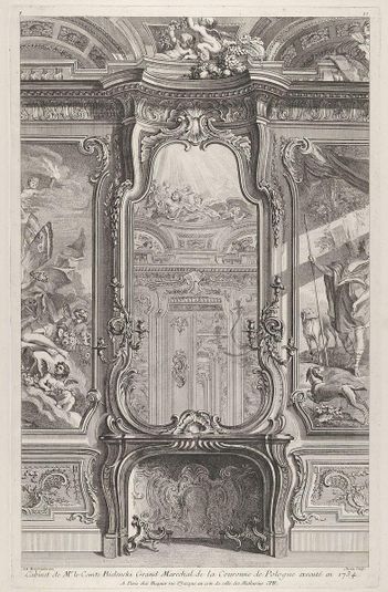Cabinet de Mr le Compte Bielinski, from 'Oeuvres de Juste Aurelle Meissonnier'