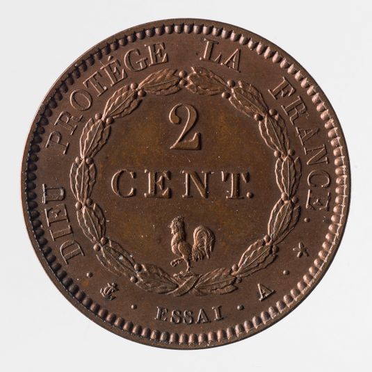Essai pour la pièce de 2 centimes de francs de Louis-Philippe, 1831