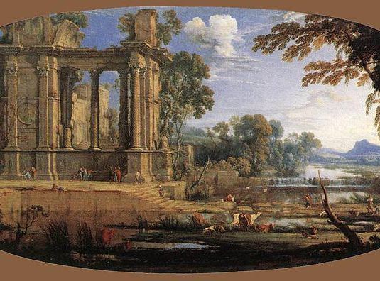 Imaginary Landscape with Classical Ruins