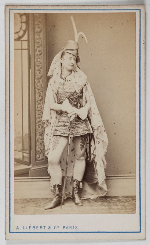Portrait de Joséphine Panseron (-1890), actrice de théâtre entre 1868 et 1888.