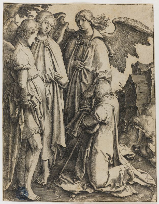Abraham et les trois Anges (Bartsch 15)
