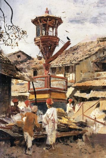 Birdhouse and Market Ahmedabad, India