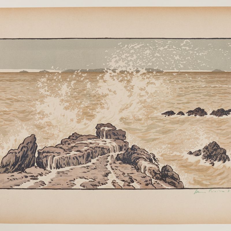 La vague, lithographie publiée dans "l'Estampe originale" - Quatrième livraison (octobre-décembre 1893)