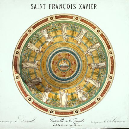 Projet pour la coupole de l'église Saint-François-Xavier