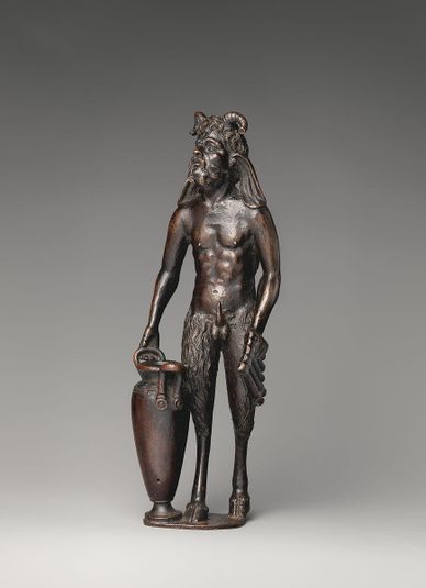 Satyress with urn (one of a pair)