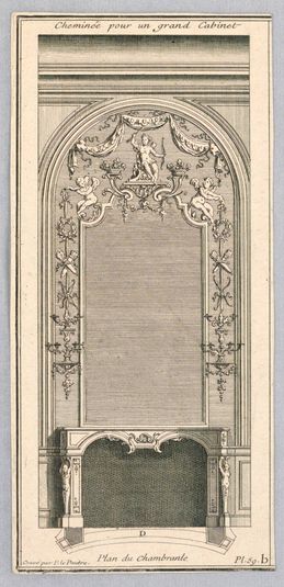 Design for a Fireplace for a Grand Cabinet