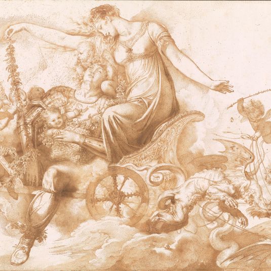 Rinaldo and Armida on a Chariot Drawn by Dragons