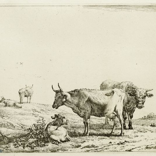 Les Vaches, le taureau et le veau (Dutuit 34)