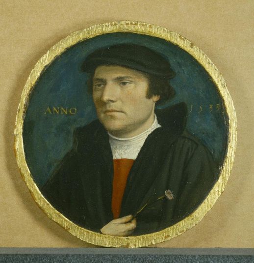 A young man with a pink