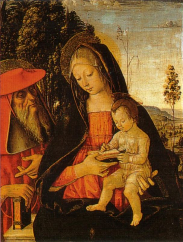 Madonna and Child with St Jerome