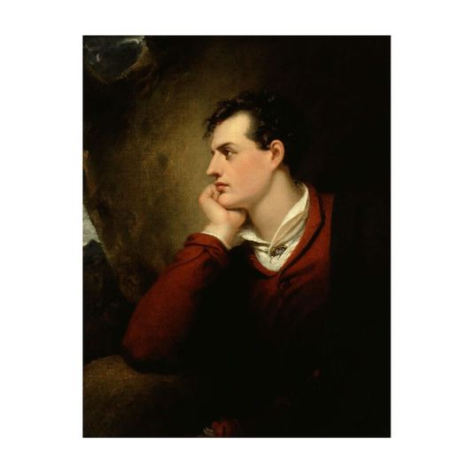 Lord Byron Greetings Card National Portrait Gallery