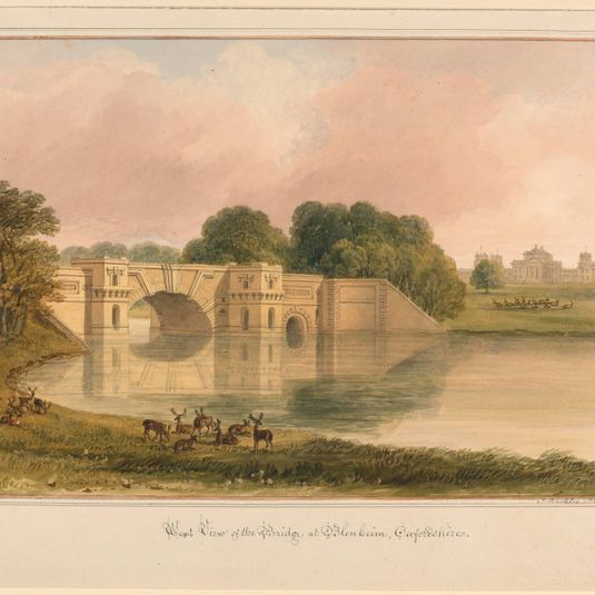 West View of Bridge at Blenheim, Oxfordshire