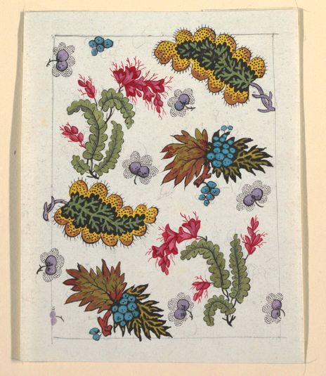 Floral design for printed textile