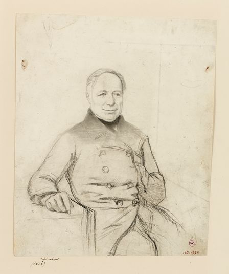 Portrait de trois-quarts droit d'un représentant du peuple en 1848