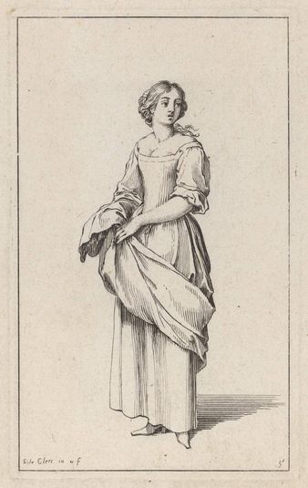 Standing Young Peasant Woman
