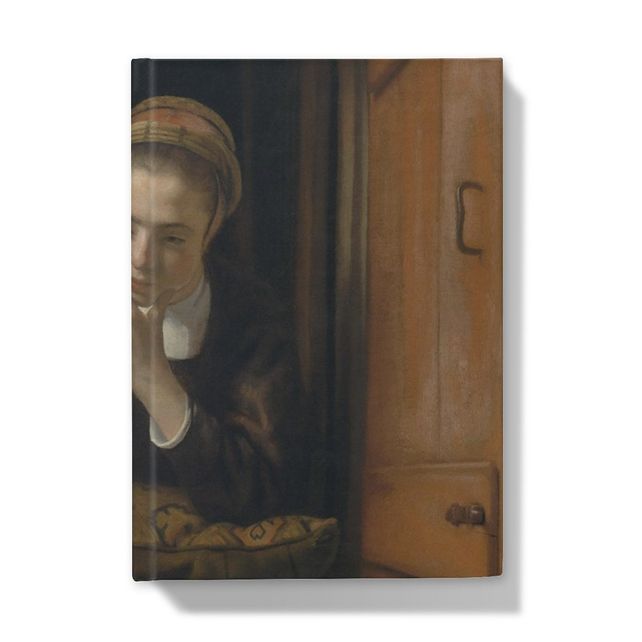 Girl at a Window, known as ‘The Daydreamer’, Nicolaes Maes Hardback Journal Smartify Essentials